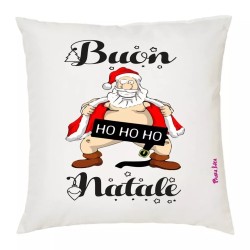 cuscino 40x40 scritta buon natale babbo natale ho ho ho idea regalo natale