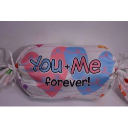 Cuscino a forma di caramella cm 50 x 12 i love you san valentino amore