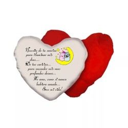 cuscino forma cuore scritta in spagnolo eres mi vida san valentino amore regalo