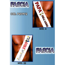 Fascia in poliestere per la festa del papà