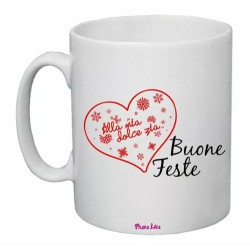 tazza 8x10 ceramica scritta alla mia dolce zia buon feste regalo nipote natale