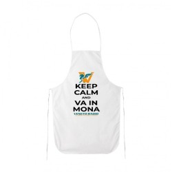 grembiule bianco cucina scritta veneto radio keep calm and va in mona