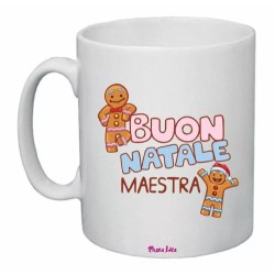 tazza 8x10 ceramica scritta buon natale maestra regalo buon feste scuola alunni