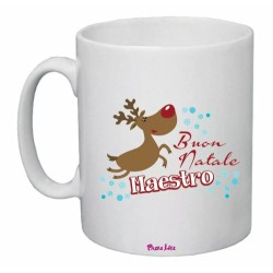 tazza 8x10 ceramica scritta buon natale maestro regalo buon feste scuola alunni