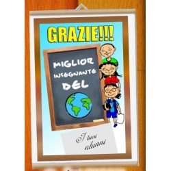 Locandina insegnante grazie miglior insegnante del mondo