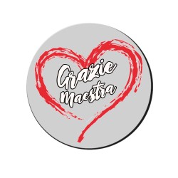 Mouse pad con cuore Grazie Maestra