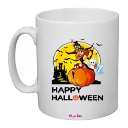 tazza 8x10 ceramica scritta happy halloween regalo uomo donna