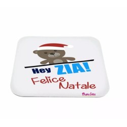 mouse pad tappetino pc scritta hey zia felice natale idea regalo