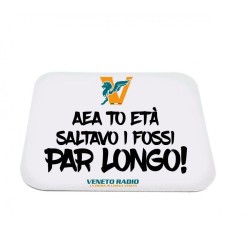 mouse pad tappetino rettangolare pc scritta veneto radio aea to età saltavo i fossi par longo