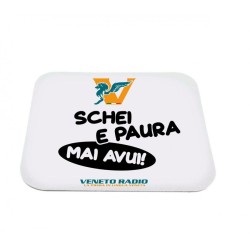 mouse pad tappetino rettangolare pc scritta veneto radio schei e paura mai avui