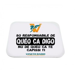 mouse pad tappetino rettangolare pc scritta veneto radio so responsabile de queo ca digo