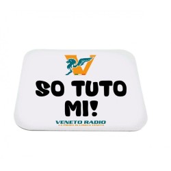 mouse pad tappetino rettangolare pc scritta veneto radio so tuto mi