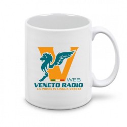 tazza 8x10 ceramica scritta logo veneto radio gadget