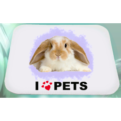 Mousepad con scritta i love pets