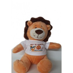 Peluche leone cm 23 veneto radio con maglietta anca mi ascolto veneto radio