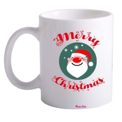 tazza 8x10 ceramica scritta merry christmas idea regalo festa buon natale