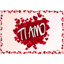 poster ti amo cm 70x100 in carta anti strappo