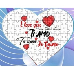 puzzle ti amo in tutte le lingue del mondo cm 20x20 circa