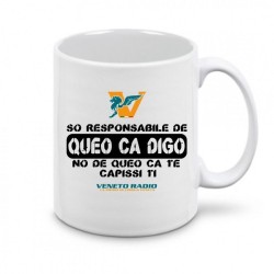 tazza 8x10 ceramica scritta veneto radio son responsabile de queo ca digo