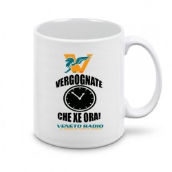 tazza 8x10 ceramica scritta veneto radio vergognate ca xe ora