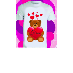 T- Shirt personalizzata con scritta TI AMO