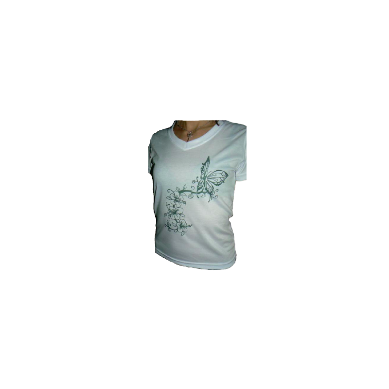 t-shirt con collo a V tatoo. taglie assortite S-M-L-XL-XXL