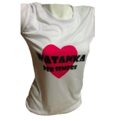 t-shirt con frase watanka per sempre. taglie assortite S-M-L-XL-XXL