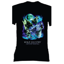 t-shirt frase spiritosa taglie assortite S-M-L-XL-XXL. Wolf country