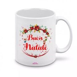 tazza ceramica scritta buon natale regalo idea festa famiglia amici christmas