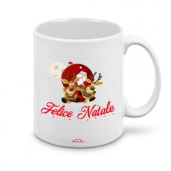 tazza ceramica scritta felice natale regalo idea festa famiglia amici