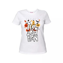 t-shirt maglia bianca donna scritta halloween idea regalo