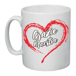 tazza con cuore Grazie Maestra