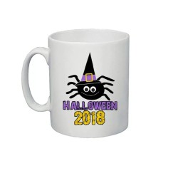 tazza mug 8x10 cm disegno ragno idea regalo halloween 2018 scherzo