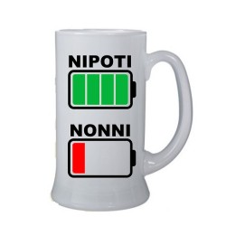 boccale in vetro nipoti nonni cl 500