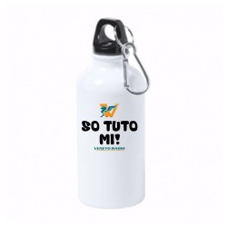 borraccia bottiglia alluminio 500 ml veneto radio so tuto mi