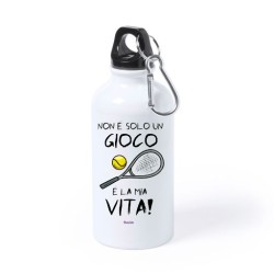 Borraccia con frase non e' solo un gioco e' la mia vita bottiglia in alluminio 500ml