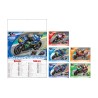 Calendario moto gp  carta pattinata lucida 6 pagine  cm 33x50 spazio per personalizzazione33,2x9,8