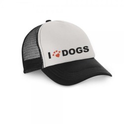 CAPPELLINO CON VISIERA I LOVE DOG