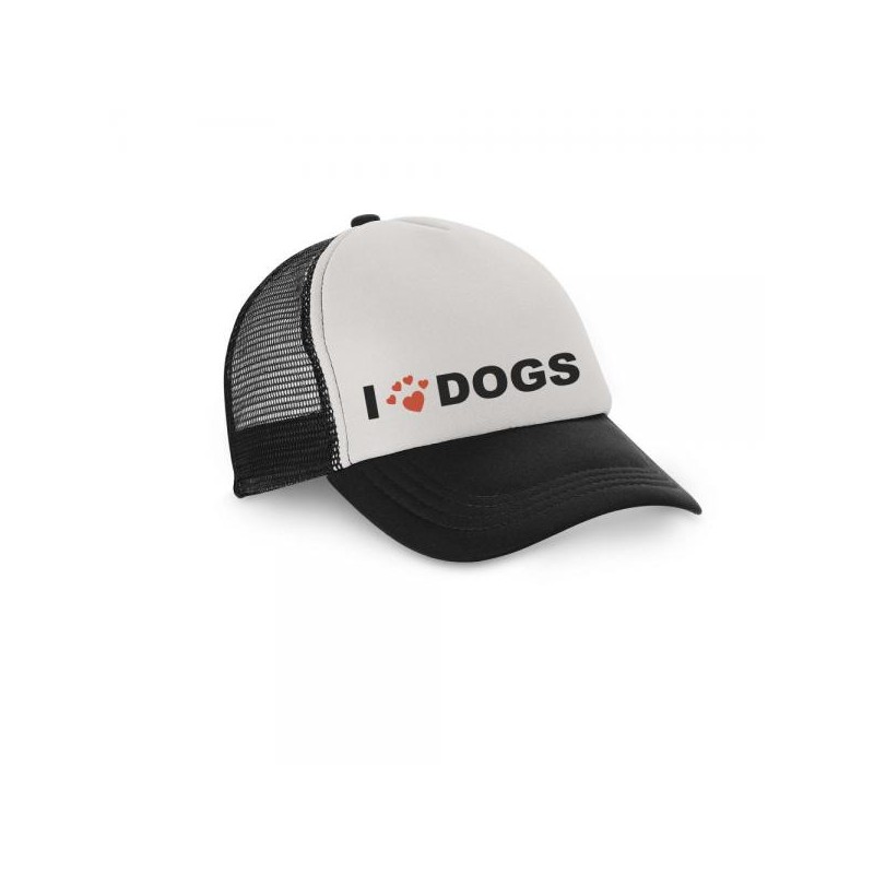 CAPPELLINO CON VISIERA I LOVE DOG