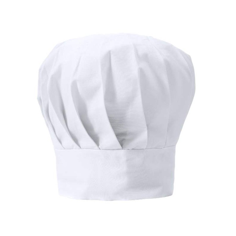 Cappello da chef neutro pronto per la personalizzazione materiale 35% Cotone + 65% Poliestere  cm 27,50 x 20 cm