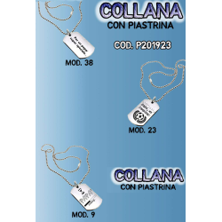 Collana con piastrina